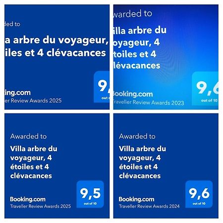 Villa Arbre Du Voyageur, 4 Etoiles Et 4 Clevacances Noël 외부 사진